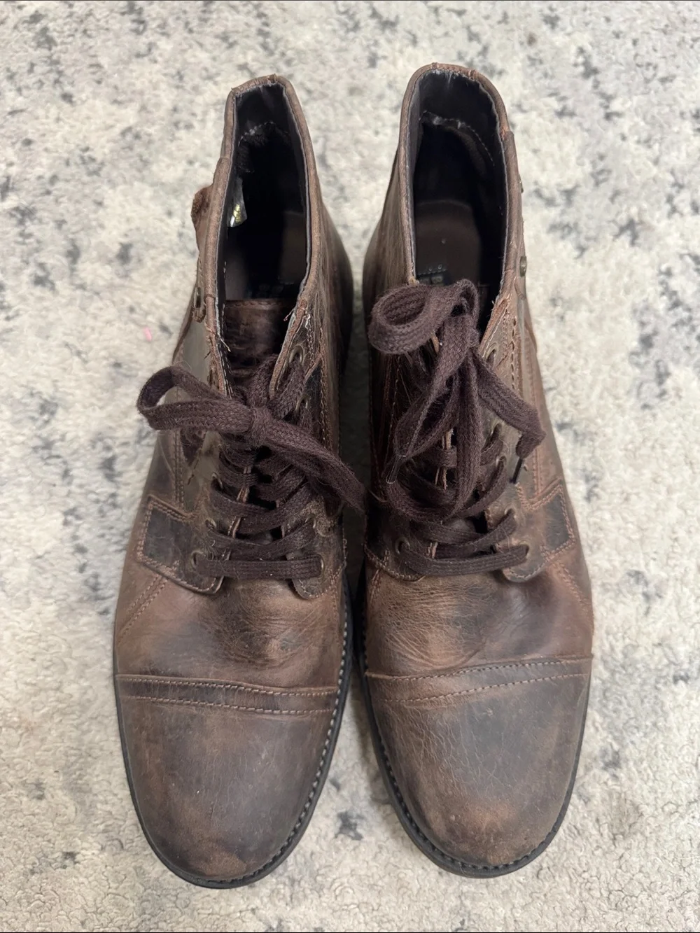 Bullboxer Men's Brown Leather Chukka Boots - Classic Lace-Up Ankle Boots